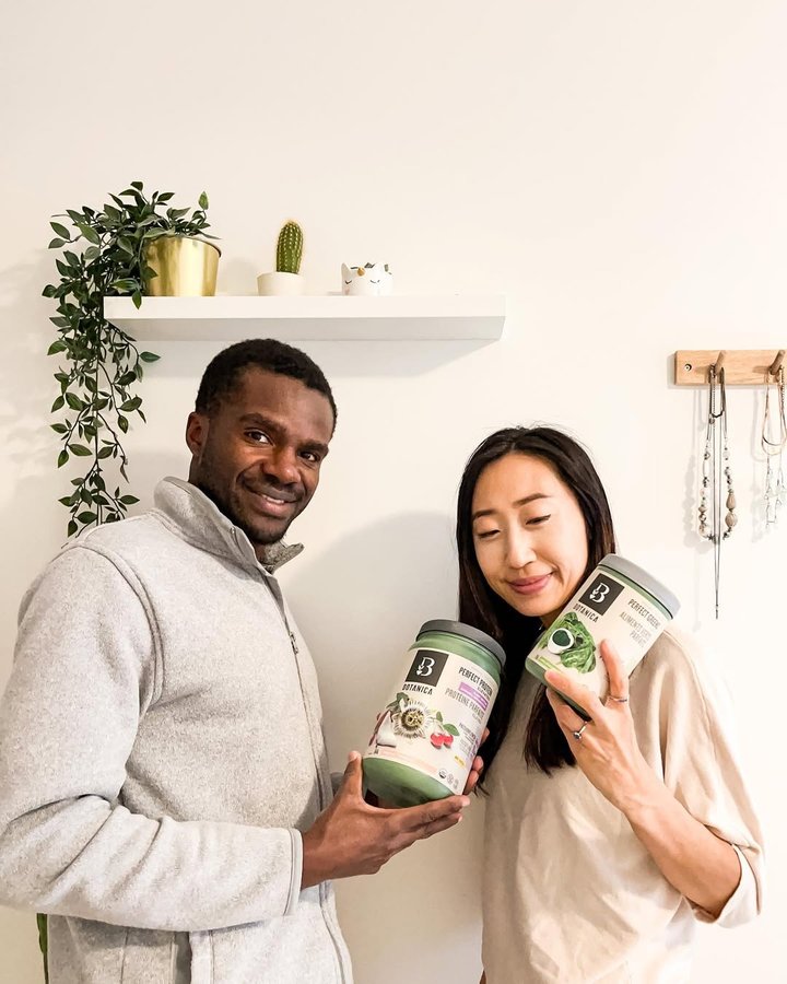 Instagram post by @luleekombe for Botanica Health. Caption reads: [...] organic-based supplements by @botanicahealth....