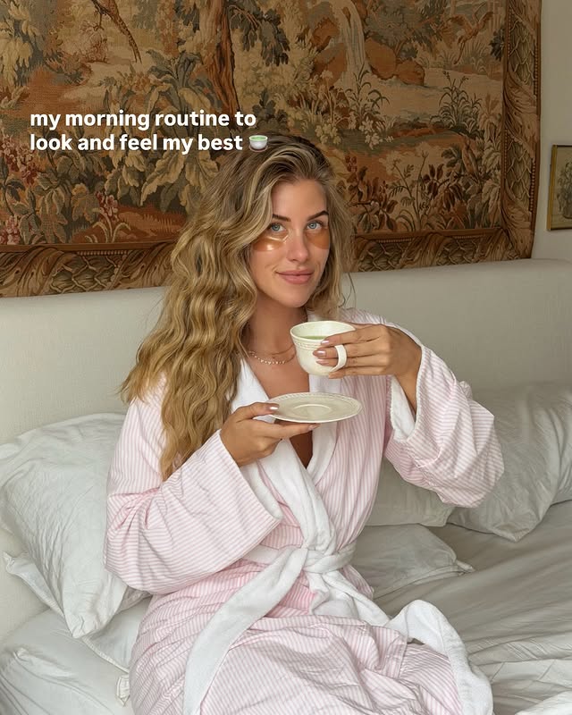 Instagram post by @ashley.paiige for Nature's Bounty. Caption reads: #NaturesBountyPartner small morning habits that....
