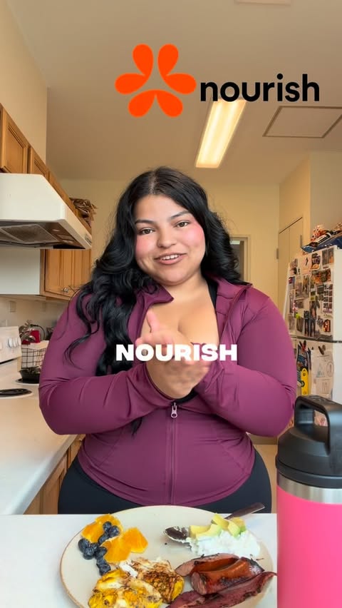 Instagram post by @lizsmiles11 for Nourish. Caption reads: [...] doors to new things and that’s with....