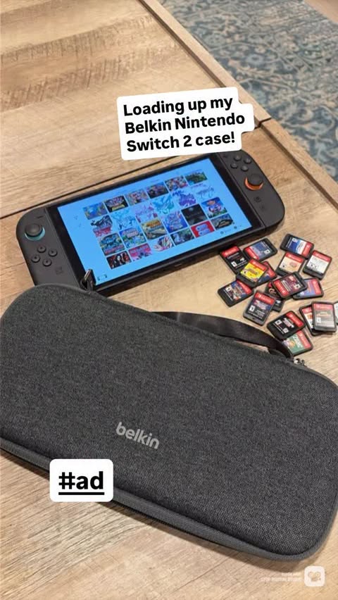 Instagram post by @16_bit_game_beast for Belkin. Caption reads: @belkin gifted me an early Christmas surprise....