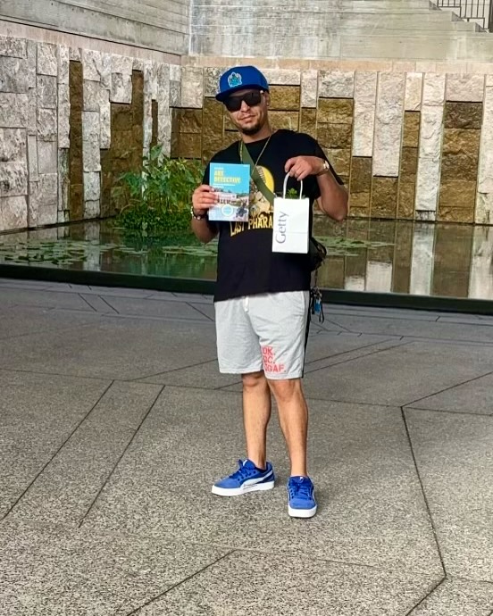 Instagram post by @sincitycairo for Clonefluence, Inc. - Music Marketing. Caption reads: Yesterday’s visit to the Getty Villa turned out to....