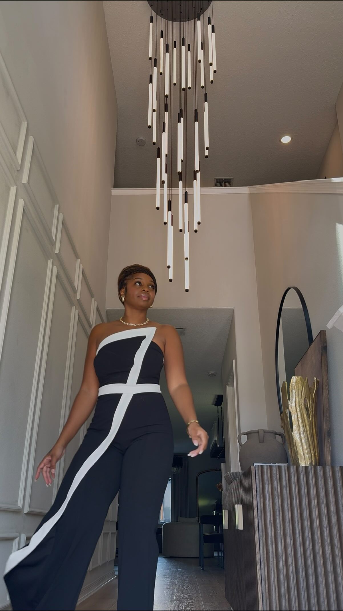 Instagram post by @islandgal_5homedecor for MOD LIGHTING. Caption reads: [...] #lighting #homelighting #modlighting....