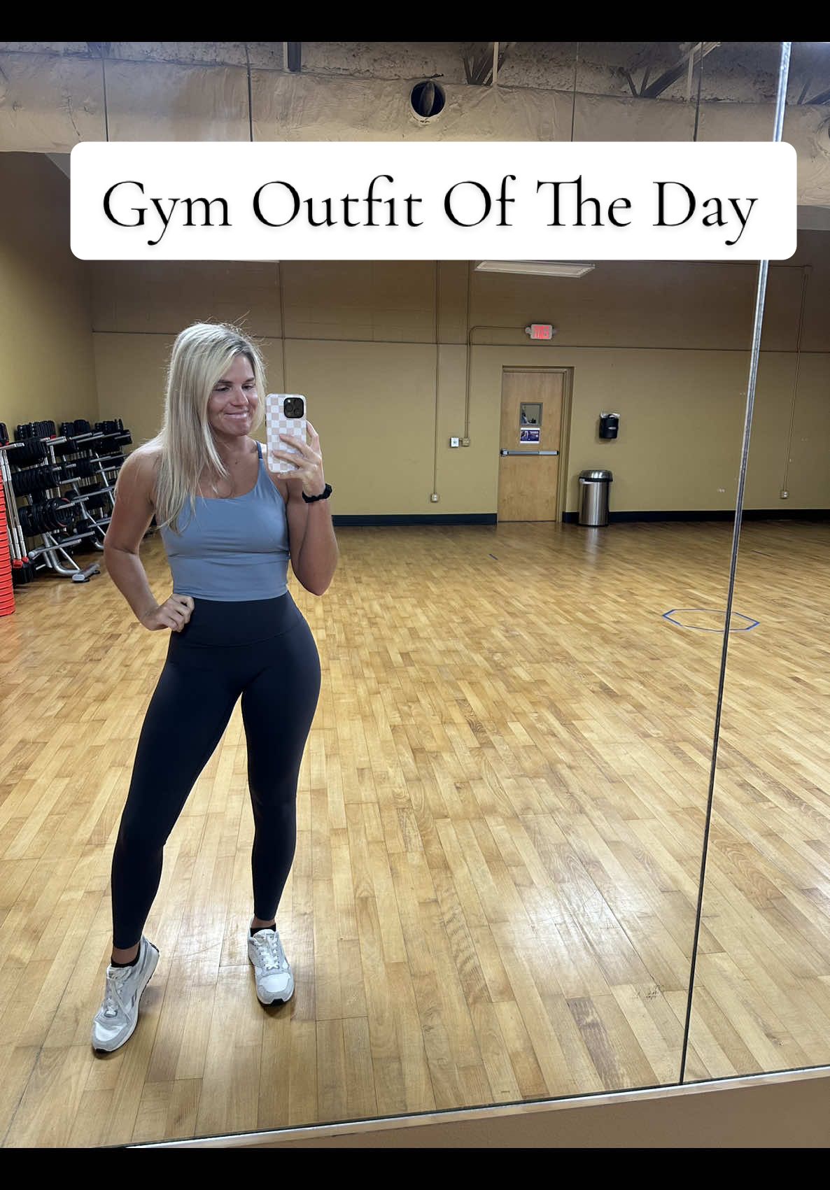 TikTok post by @micaelacooley for Colorfulkoala. Caption reads: [...] fan of a good gym outfit @Colorfulkoala Shop....