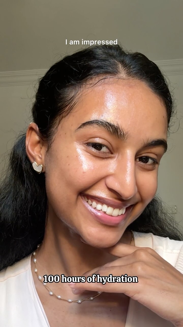 Instagram post by @rida.tharanaa for Simple Skincare. Caption reads: Your glow might come from external factors or....