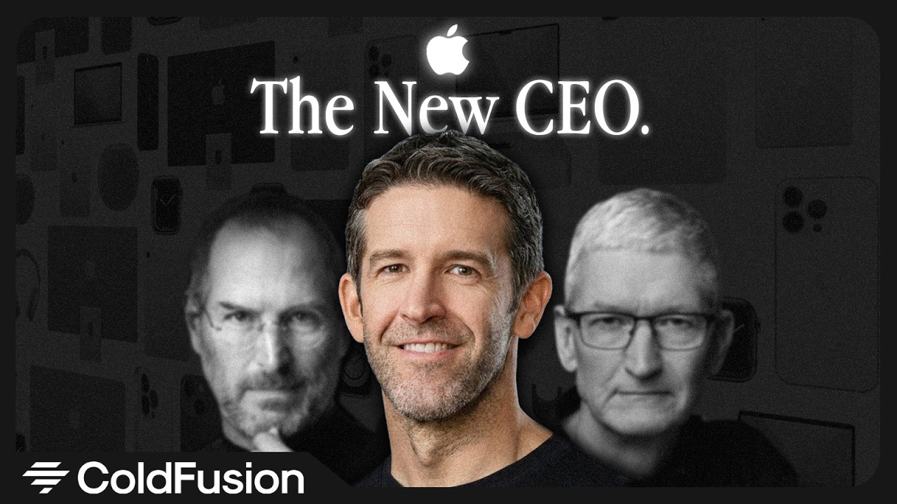 YouTube post by @ColdFusion for Brilliant.org. Caption reads: An Unknown Engineer is Apple's New CEO.