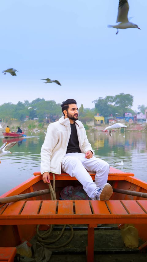 Instagram post by @knishkk for Croma. Caption reads: Delhi feels like a different place in the morning.....