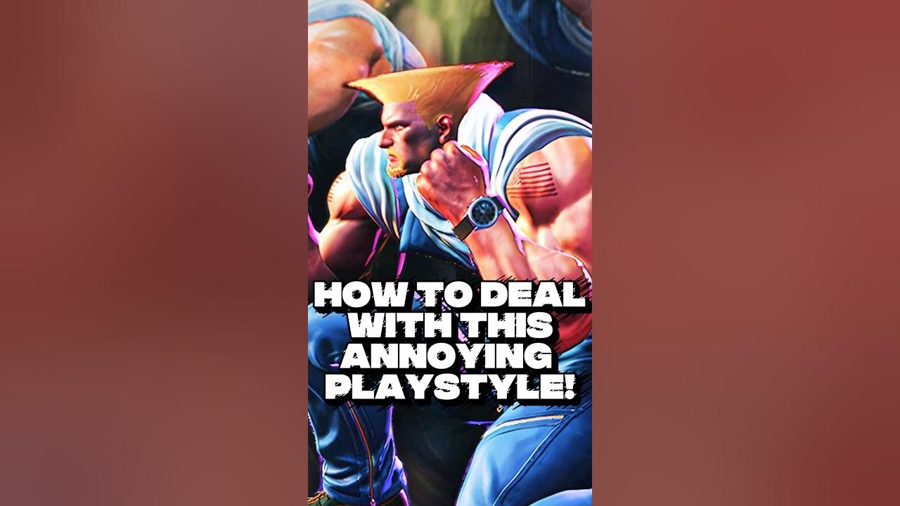 YouTube post by @xNightMareEffecT for KontrolFreek. Caption reads: How To Beat This Annoying Play Style in SF6.