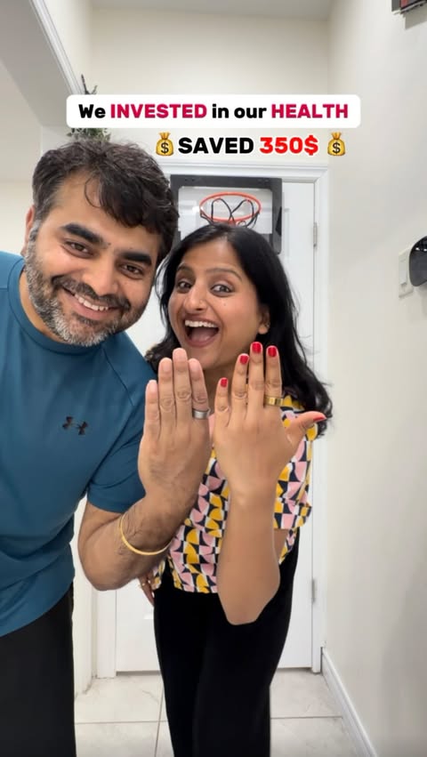 Instagram post by @humpty02dumpty for Ultrahuman. Caption reads: We are loving it!! @ultrahumanhq Ring AIR is on....