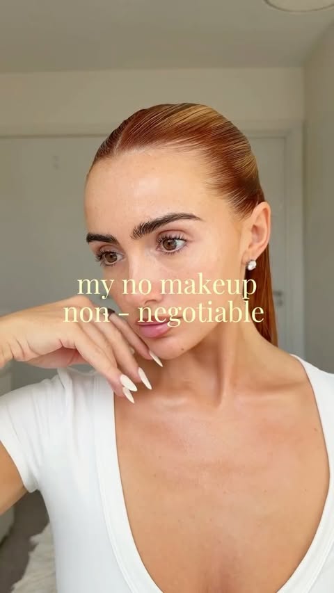 Instagram post by @glowbysophs for CAIA COSMETICS. Caption reads: my no makeup non negotiable 🤍 ad @caiacosmetics....