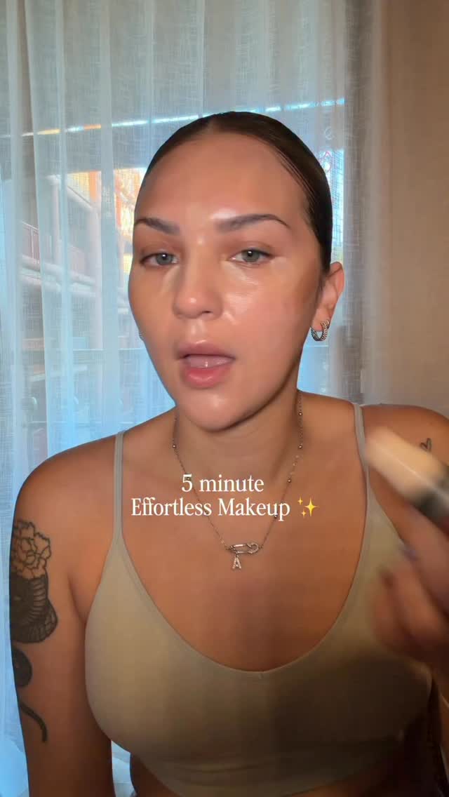 Instagram post by @alexapbeauty for DIBS Beauty. Caption reads: 5 minute makeup ✨ using my faves from @dibsbeauty....