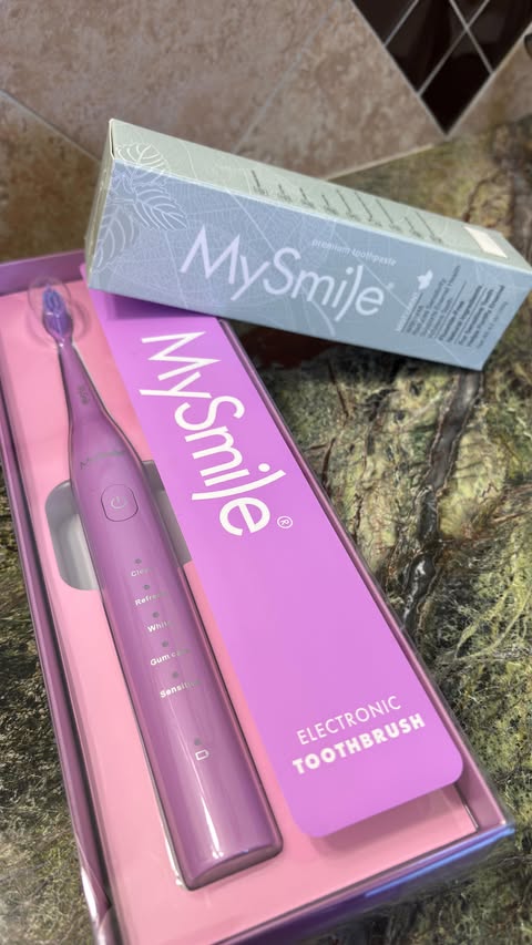 Instagram post by @mrsgreaux for MySmile USA. Caption reads: Clean first. Whiten better. 🪥 This @mysmileusa....