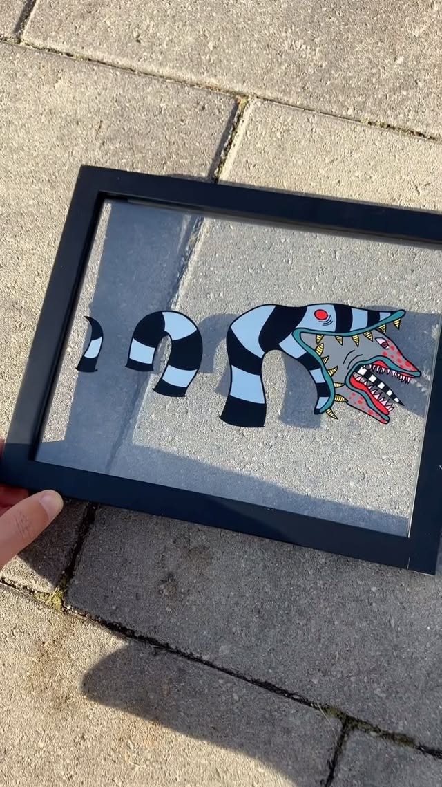 Instagram post by @veryhandsomeshrimp for Beetlejuice. Caption reads: I can’t wait to see @beetlejuicemovie today! 

The....