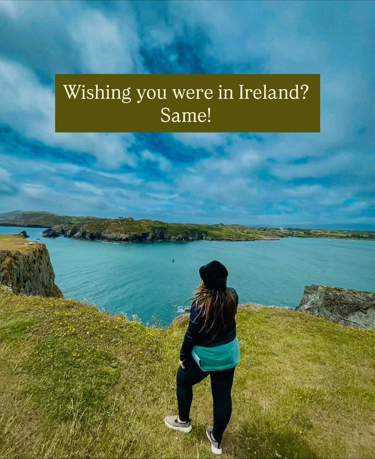 Instagram post by @vineyardsandvoyages for Discover Northern Ireland. Caption reads: In about a month I am headed back to my favorite....