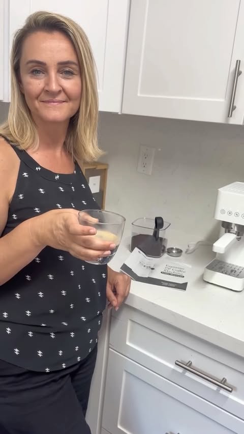 Instagram post by @americanlifeugc for AMZCHEF. Caption reads: [...] to café-quality coffee at home ☕✨
The....