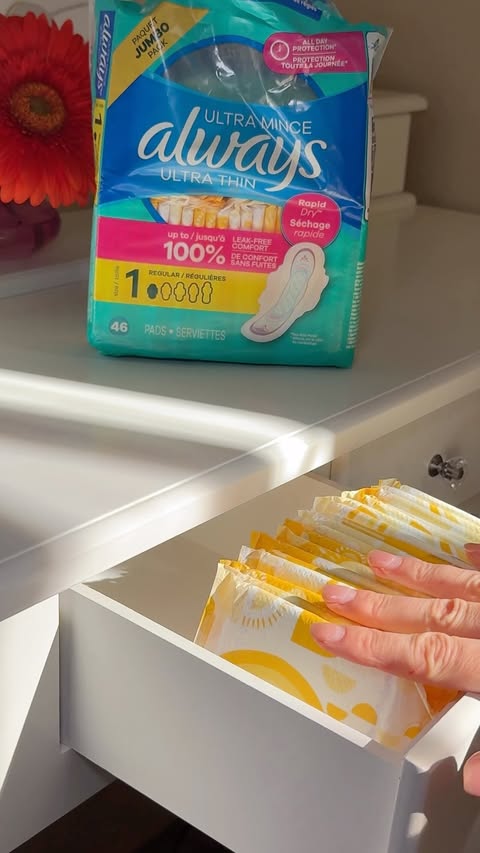Instagram post by @by_alenchik for Always. Caption reads: #ad #alwayspartner @always_brand Always Pads #1....