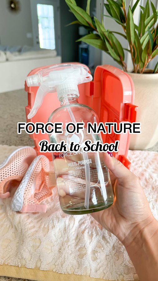Instagram post by @cierrarobinblogs for Force of Nature Clean. Caption reads: Force of Nature is a back to school must have! Did....