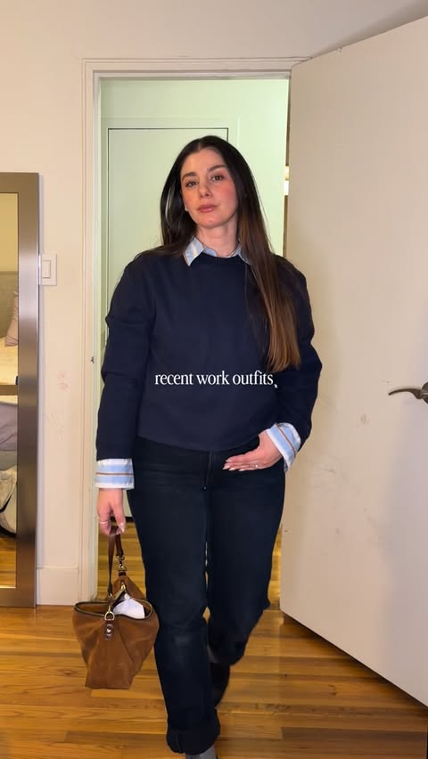 Instagram post by @georgiacif for HOBO. Caption reads: some recent outfits - who else is ready for spring....