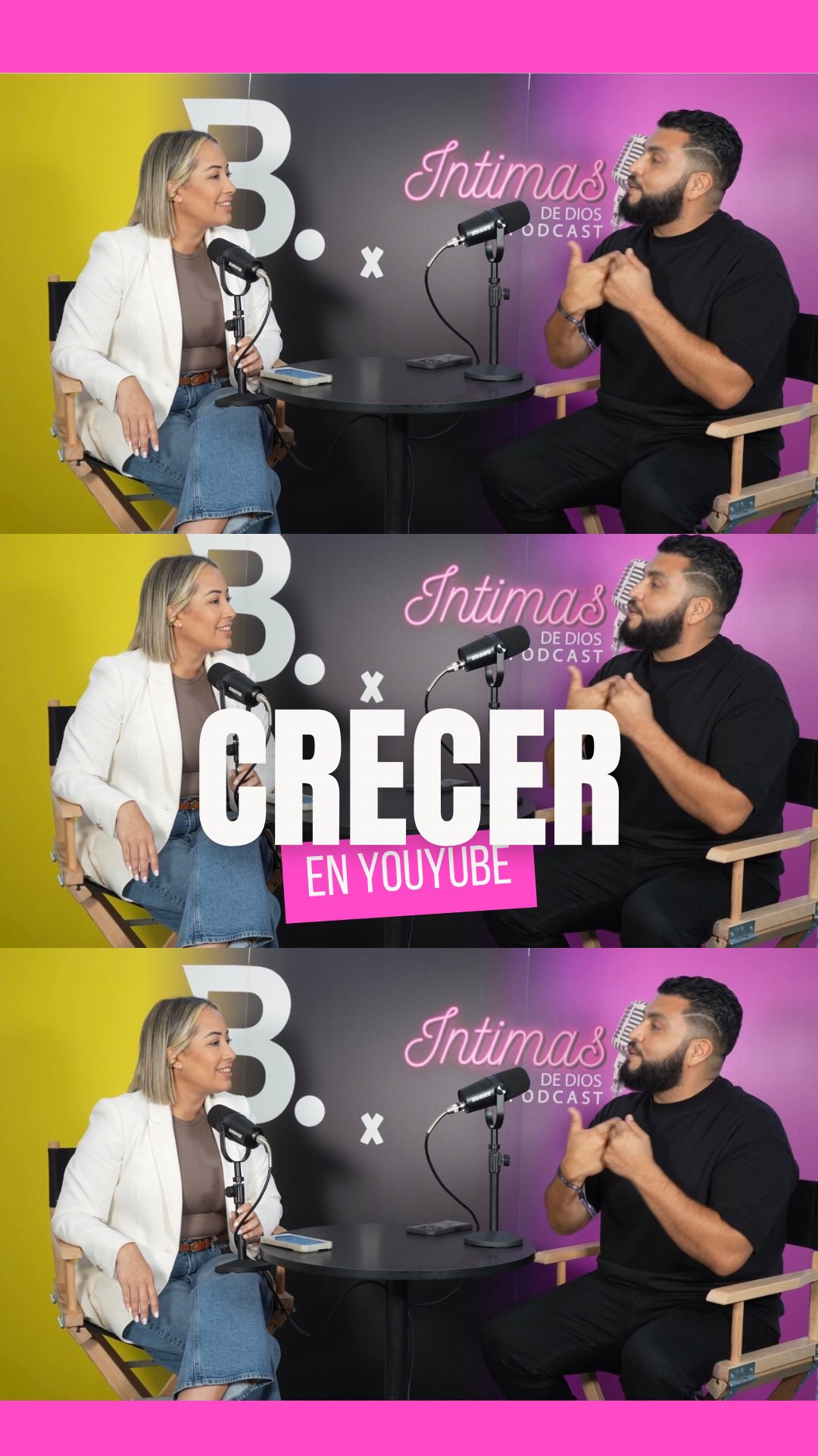 Instagram post by @natashadeberra for YouTube. Caption reads: ¿Deseas crecer en YouTube?

Íntimas de Dios El....