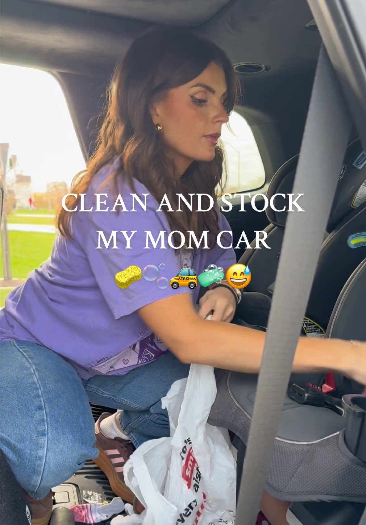 TikTok post by @grace_oviatt for Baby Tula. Caption reads: not sure what’s worse: the fact that my kids keep....