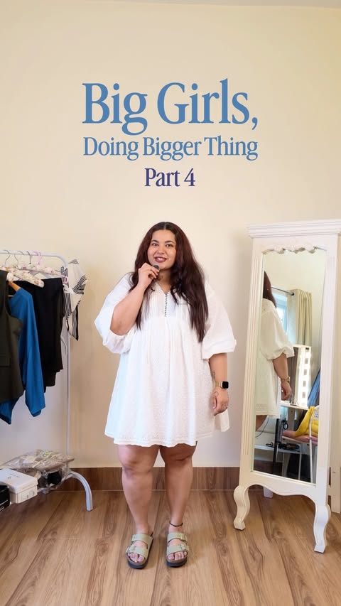 Instagram post by @eham_by_sneham for Virgio. Caption reads: Being plus-size does NOT mean your corporate....