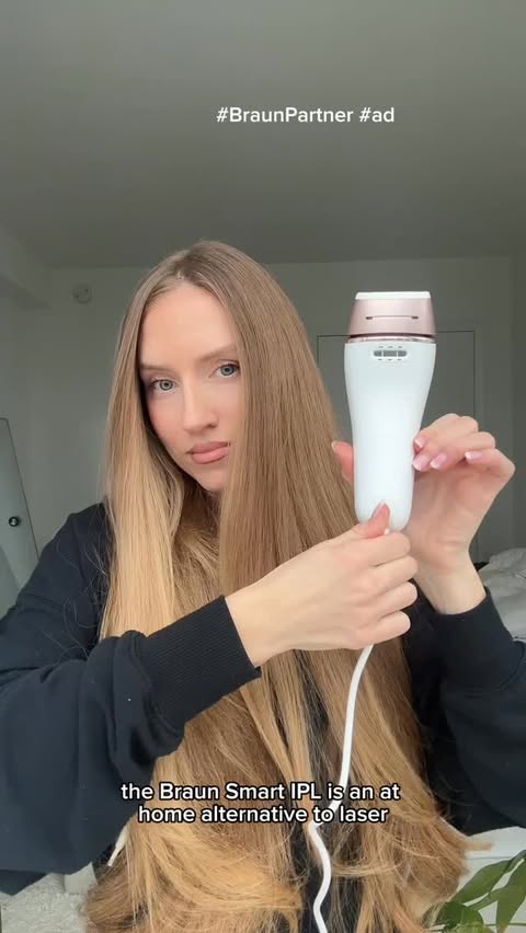 Instagram post by @theviketwins for Braun. Caption reads: #BraunPartner #ad Let me show you why you need the....