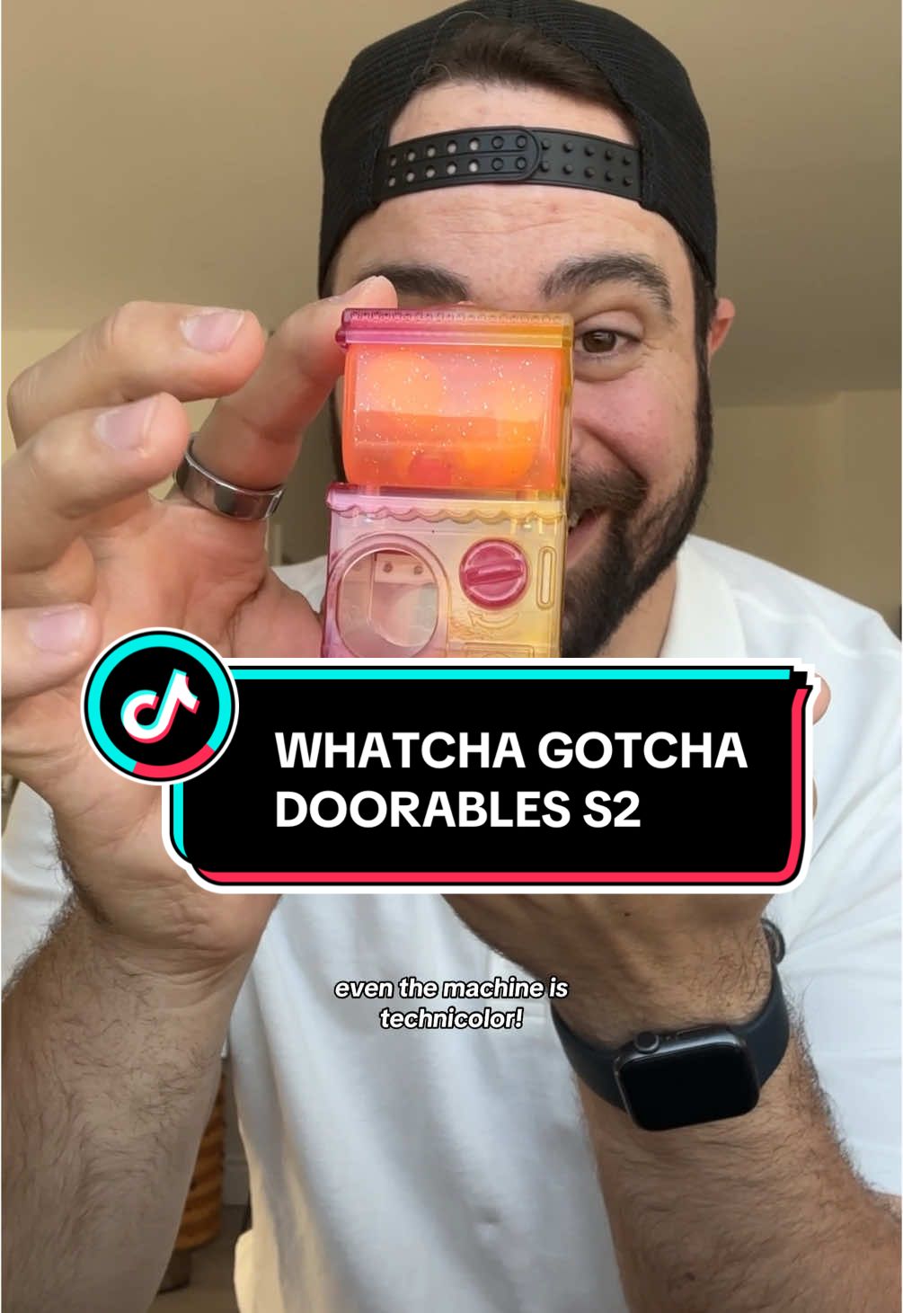 TikTok post by @blakespopnook for Disney Doorables. Caption reads: Whatcha got there?? A Whatcha Gotcha machine....