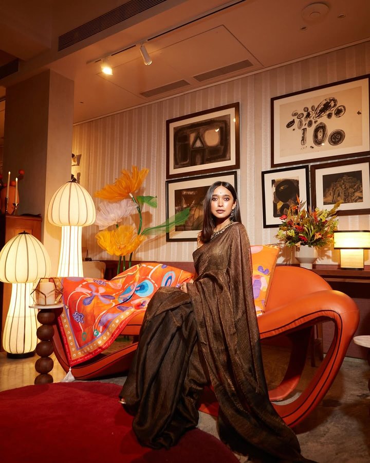 Instagram post by @sayanigupta for GLENMORANGIE. Caption reads: [...] an intimate celebration hosted by....