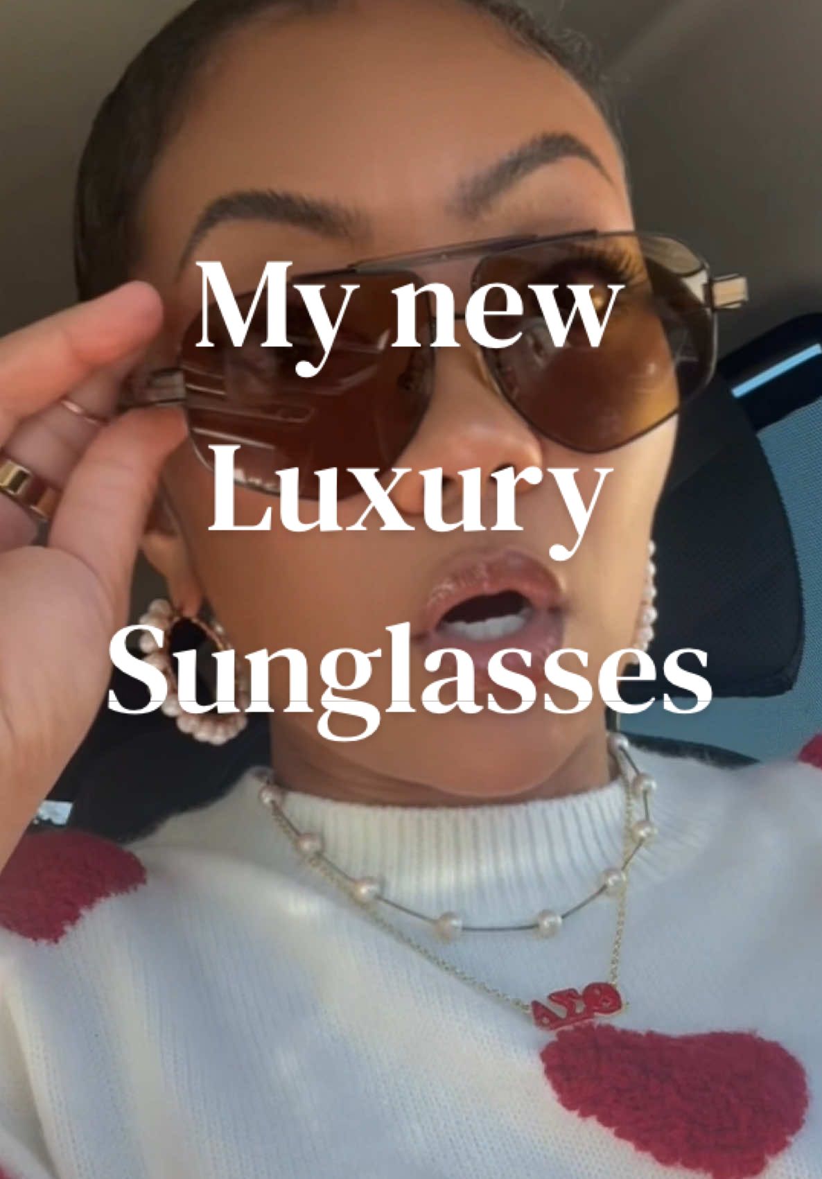 TikTok post by @suki_michelle_ for DEZI. Caption reads: I may be obsessed with @DEZI EYEWEAR 🕶️....
