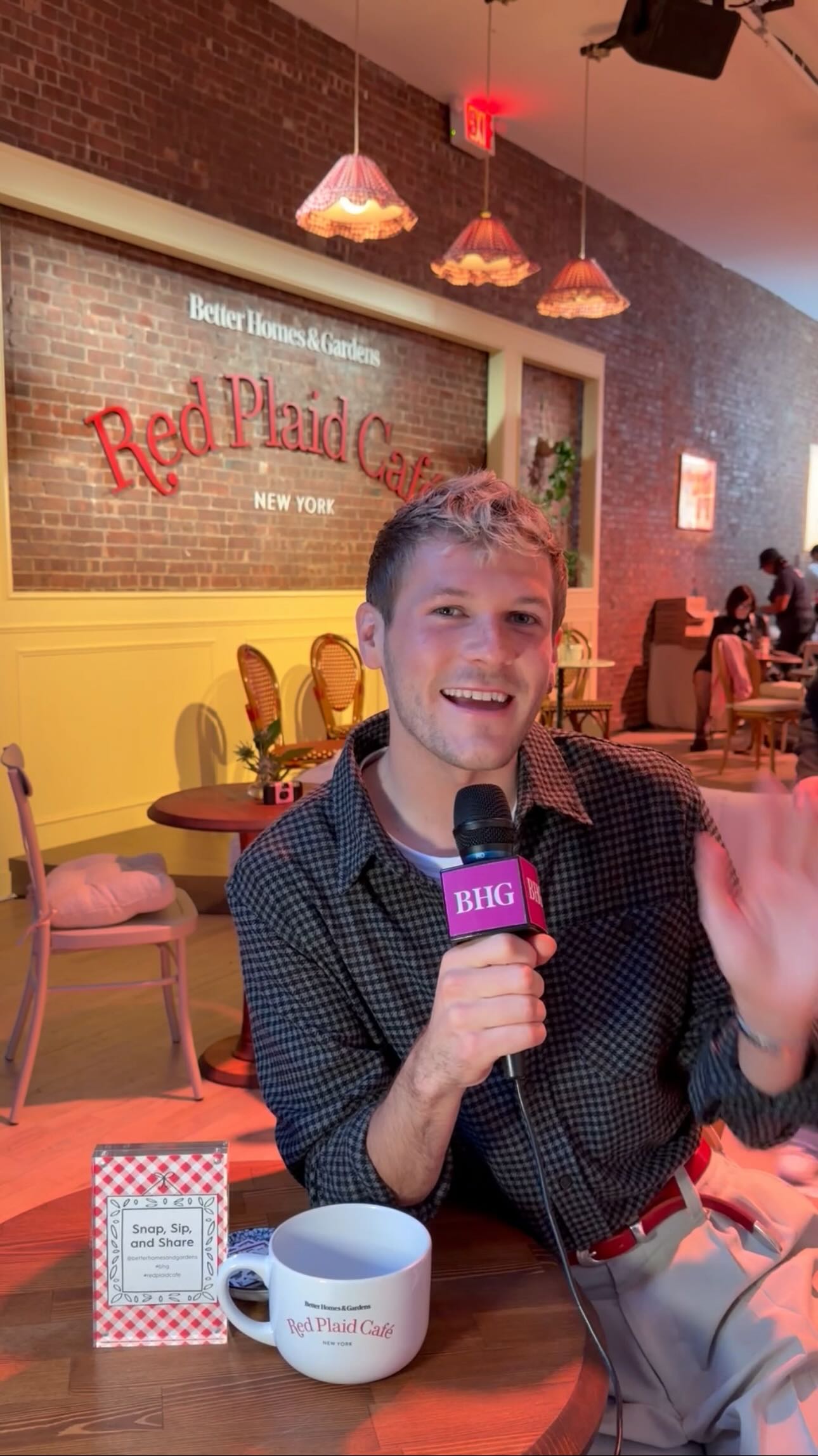 Instagram post by @davisburleson for Better Homes & Gardens. Caption reads: Consider the coffee pot stirred ☕️😉....