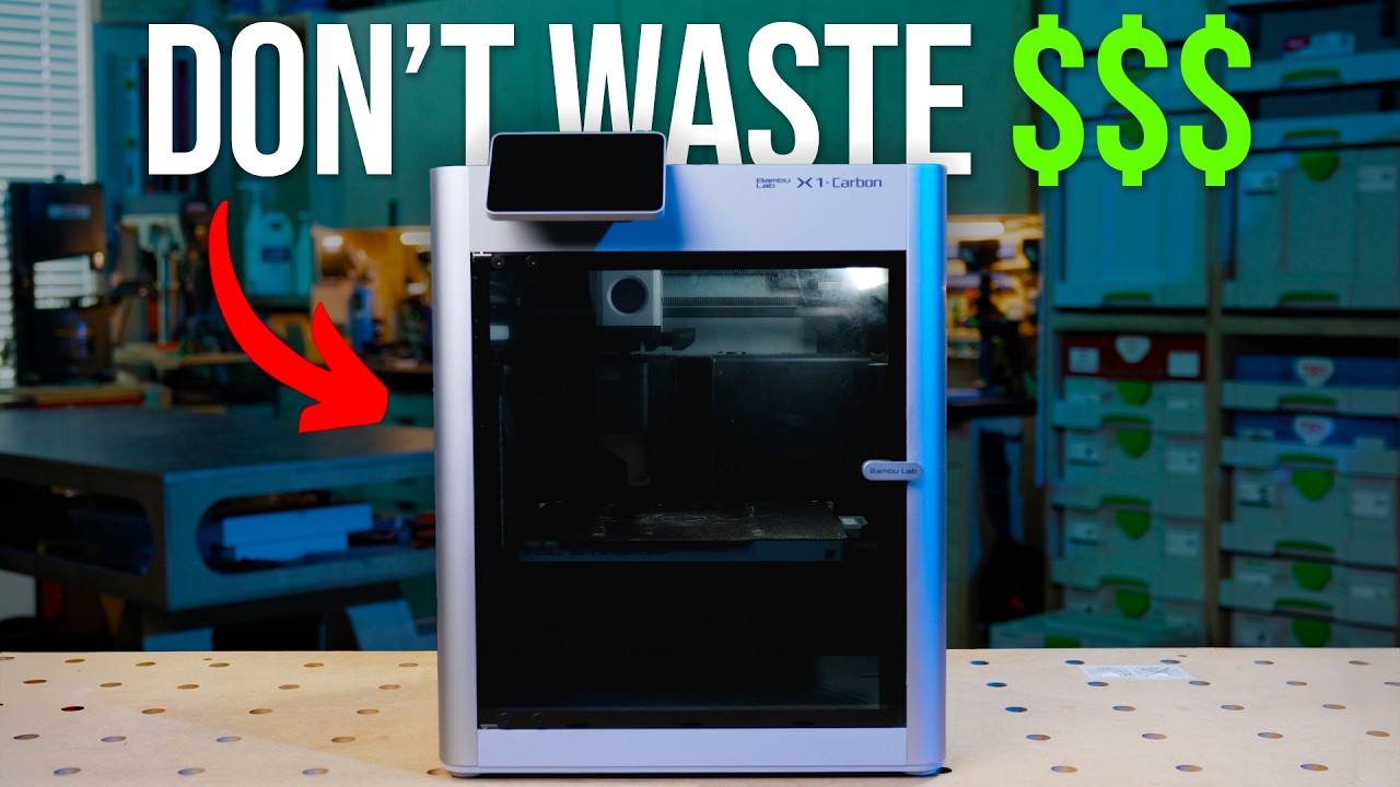 YouTube post by @wittworks for Thingiverse. Caption reads: I Wish I Knew THIS About 3D Printing 3 Years Ago.