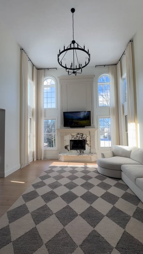 Instagram post by @homebyxi for Homerilla. Caption reads: [...] 1/4 featuring our custom curtains from....