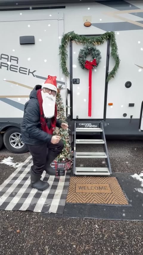 Instagram post by @escaping.the.everyday for TIMBREN INDUSTRIES. Caption reads: 🎄✨ This Christmas, make your holiday ride....