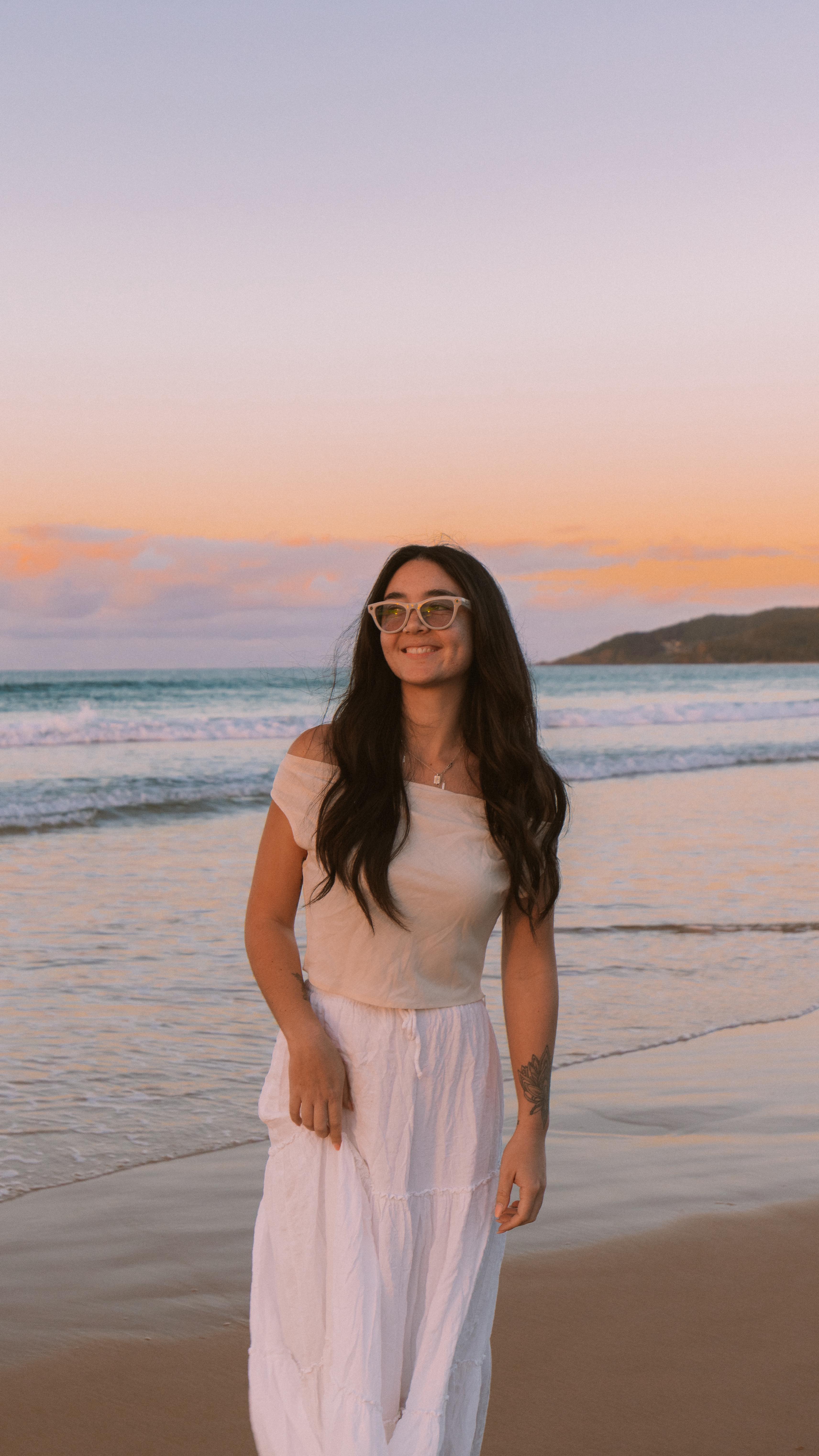 Instagram post by @lolahubner for Ray-Ban. Caption reads: Discovering the magic of Byron Bay! This beautiful....