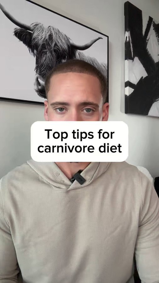 Instagram post by @carnivoreray_ for Ancestral Supplements. Caption reads: [...] tips #carnivore #carnivorediet....