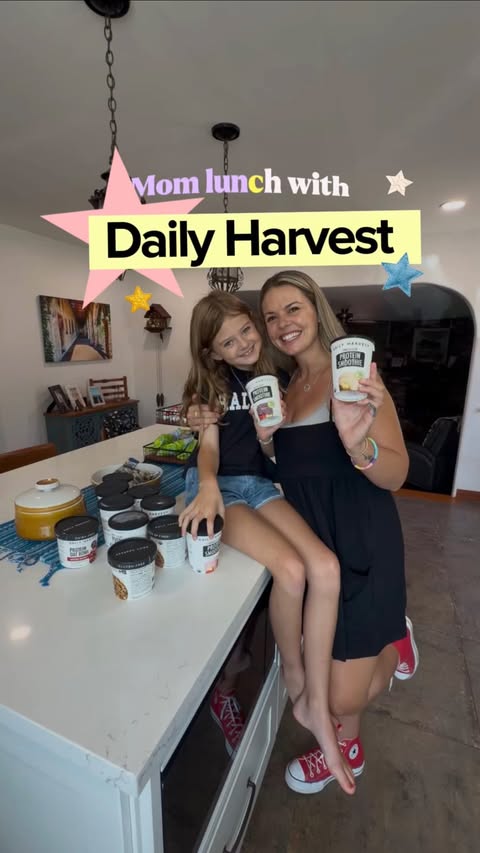 Instagram post by @aubreyycook for Daily Harvest. Caption reads: [...] left overs 🥵☀️ So I’ve been keeping....