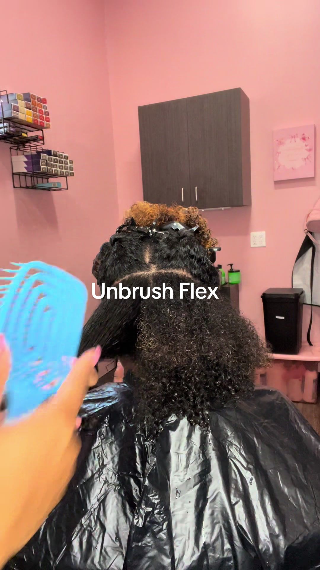 TikTok post by @lovely_lavishh for FHI Heat. Caption reads: This brush has changed the game ✨💙💕 @FHI HEAT ....