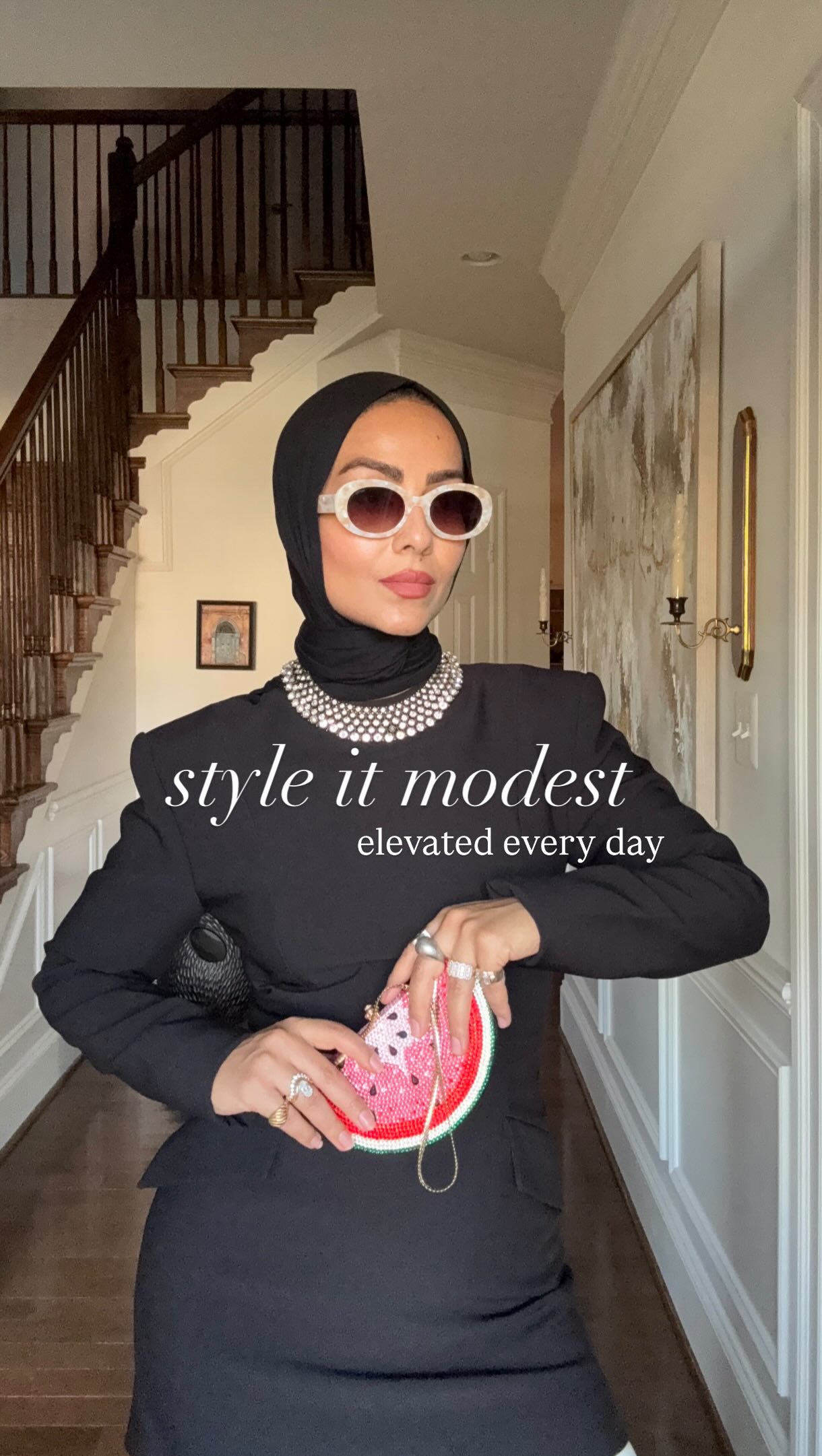 Instagram post by @iamascia for Nuuly. Caption reads: style it modest, + elevated everyday with NUULY....