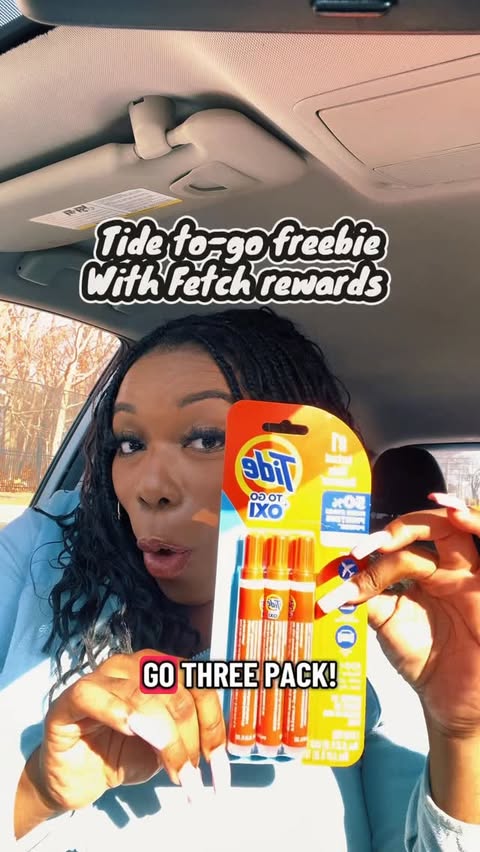 Instagram post by @savewithluluo for Fetch. Caption reads: [...] up on Tide to-go pens with the help of....