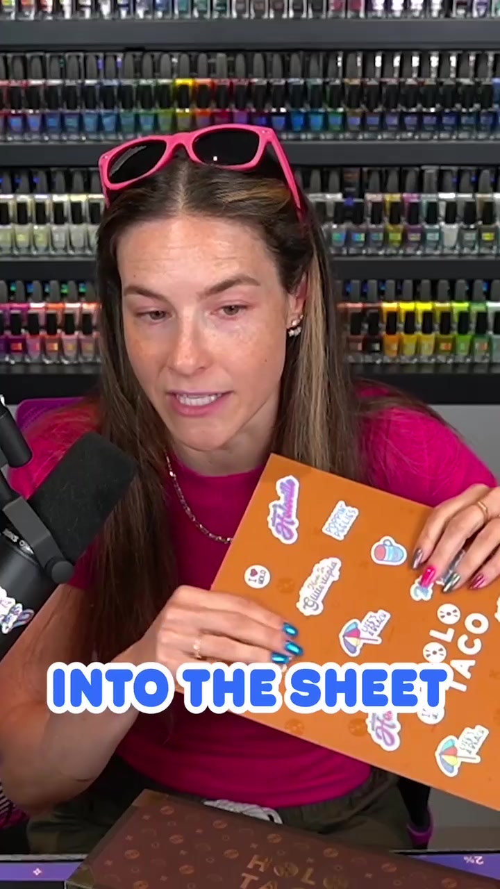 TikTok post by @simplynailogical for Holo Taco. Caption reads: This idea was cooking for years 💅who remembers??....