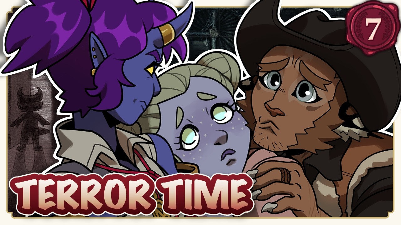 YouTube post by @VibeCheckDnD for Sound Effect Library. Caption reads: Terror Time D&D #7: Sleepover Shenanigans....