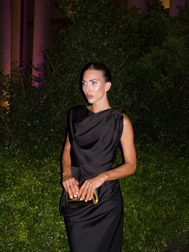 Instagram post by @ludovicaragazzo for Vivienne Westwood. Caption reads: Honored to attend the Charity Dinner supporting....