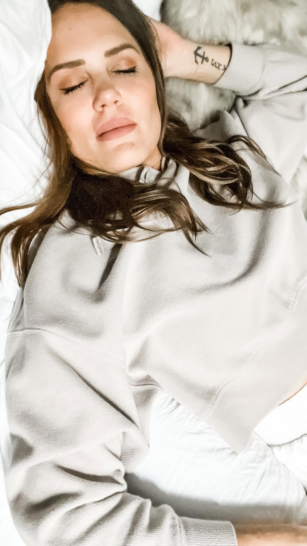 Instagram post by @alexandra.nicole for Mattress Firm. Caption reads: #ad What are your sleep goals?
My main goal is to....