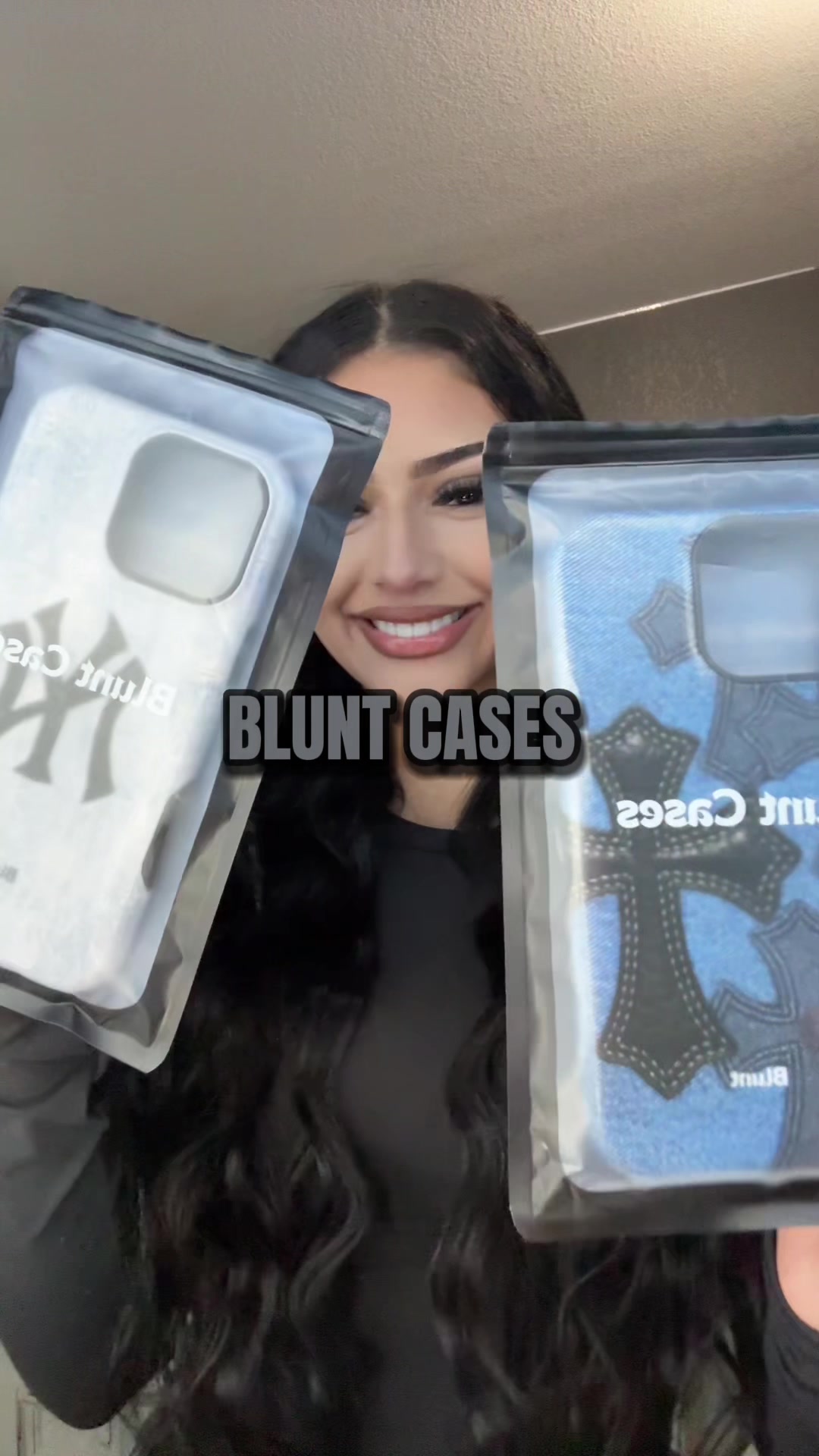 TikTok post by @dannniii224 for Blunt Cases. Caption reads: [...] off, link in bio 😉 soooo obsessed @Blunt....