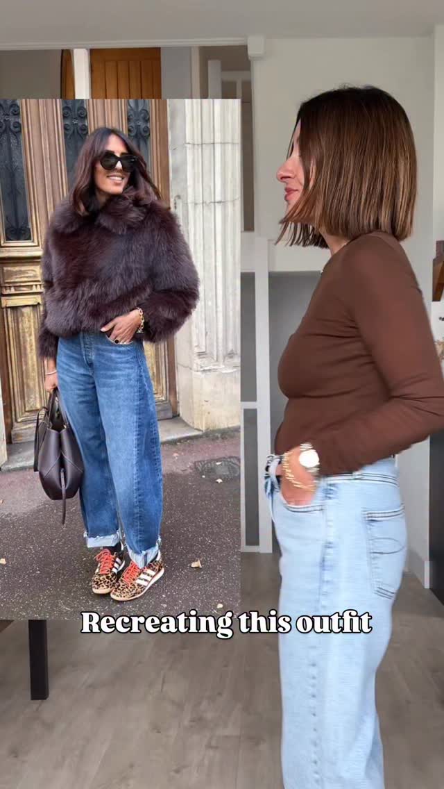Instagram post by @missionstyle_ for River Island. Caption reads: *cropped faux fur enters the chat 

I saved this....