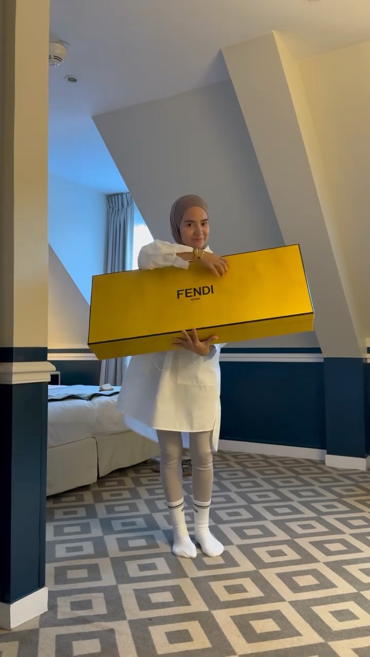 Instagram post by @itsshaimaabahgat for Fendi. Caption reads: Who said no what do you think now ? This is how i....