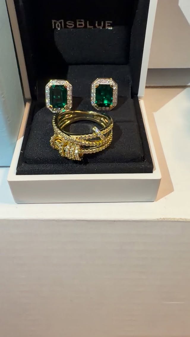 Instagram post by @deanna_lynn.decor for MSBLUE. Caption reads: Gorgeous view of MSBLUE FINE JEWELRY

....