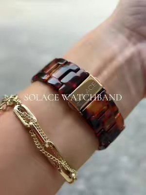 TikTok post by @cait.kidd for Solace Bands. Caption reads: @Solace Bands watch band! #solace #watchband [...].