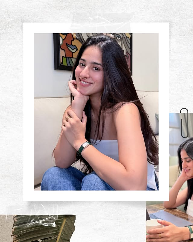 Instagram post by @bhumikadhingra26 for Daniel Wellington. Caption reads: [...] 🤍⌚ A watch that just blends in.....