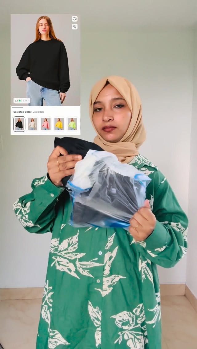 Instagram post by @nasreenasiraj_ for Flipkart. Caption reads: Just go for it guys 💯 I like this 🫰🏻 do follow....