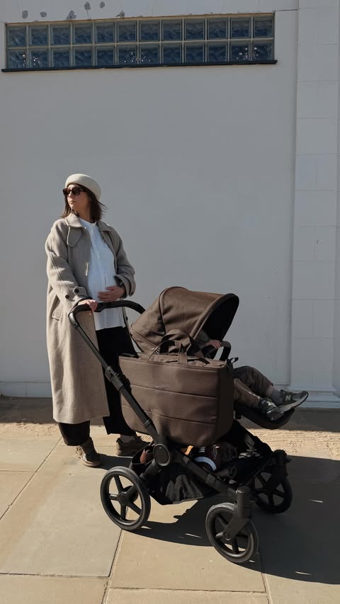 Instagram post by @rachael__keegan for Bugaboo. Caption reads: [...] last days as a Mama of one with the new....
